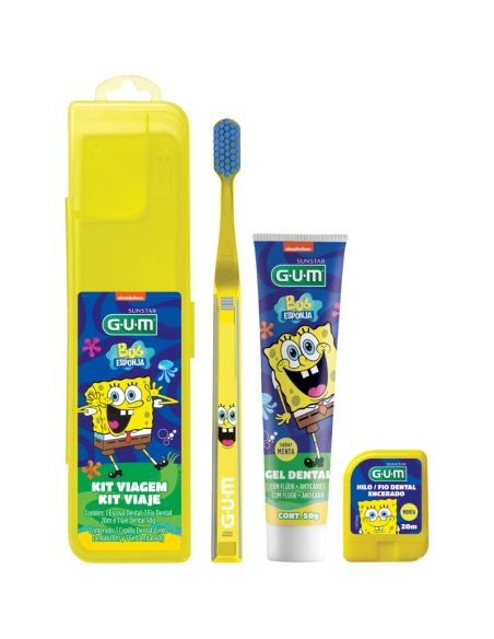 GUM Kit Viaje Infantil Bob Esponja