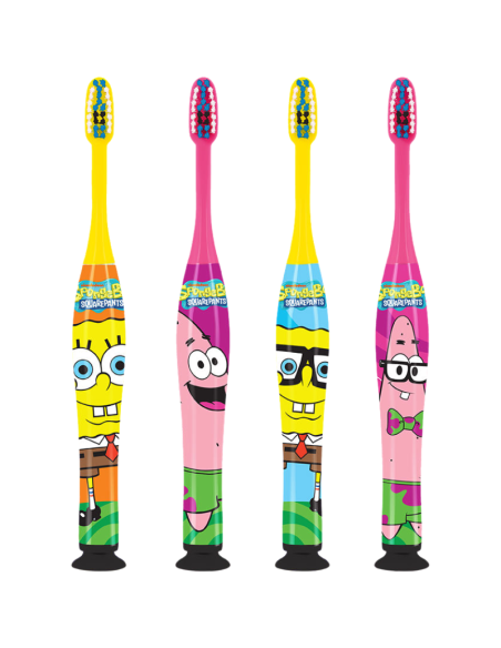 GUM Cepillo Dental Bob Esponja Suave Compacto 3+ Años