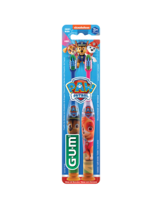 GUM Duplo Cepillo Dental Patrulla Canina Suave Compacto...
