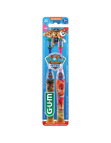 GUM Duplo Cepillo Dental Patrulla Canina Suave...