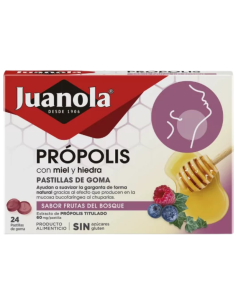JUANOLA Própolis Sabor Frutos del Bosque 24 Pastillas de...