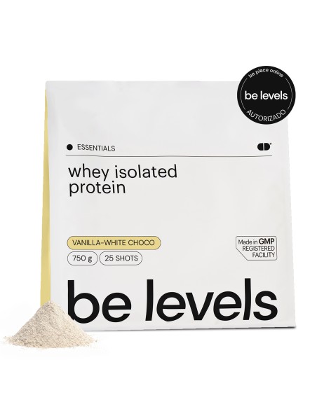 be levels whey isolated protein vanilla-white choco 750g