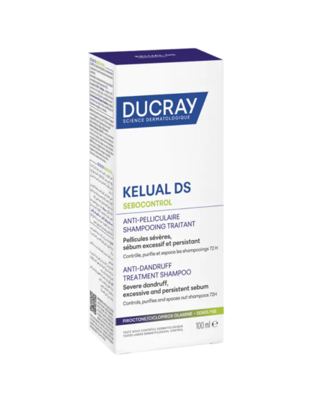 DUCRAY Kelual DS Sebocontrol Anticaspa Champú de Tratamiento 100 ml