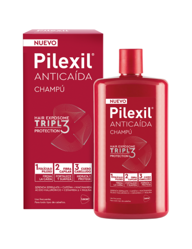PILEXIL Anticaída Champú Tripl3 Protection 450 ml