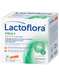 LACTOFLORA Fibra+ Sabor Naranja 28 Sobres