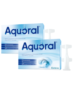 Aquoral Duplo Gotas Oftálmicas Lubricantes 2x20 Monodosis...