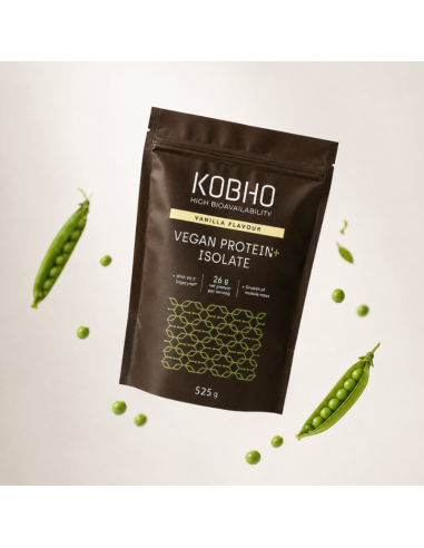 KOBHO Vegan Protein+ Isolate Sabor Vainilla 525g