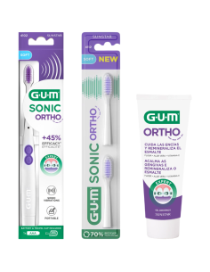 GUM Pack Ortodoncia Sonic Ortho Suave