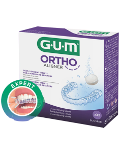 GUM Ortho Aligner 32 Comprimidos Limpiadores