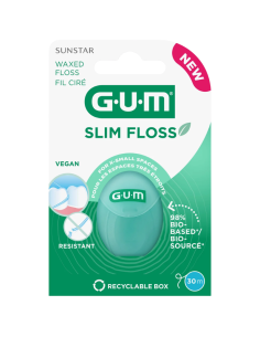 GUM Slim Floss Hilo Dental Vegano 30 Metros