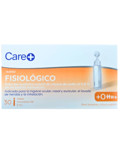 CARE+ Suero Fisiológico 30 Viales de 5 ml