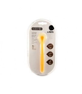 Suavinex Cuchara Silicona +4M, 1 Unidad