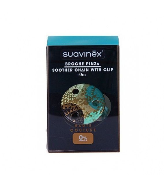 Suavinex Broche de Pinza Premium Redondo, 1 Unidad