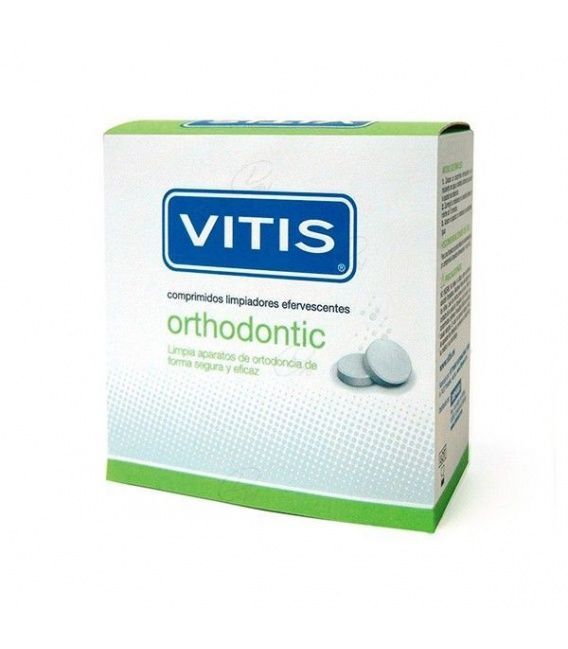 Vitis Orthodontic Pastillas de Limpieza, 32 Comprimidos Efervescentes