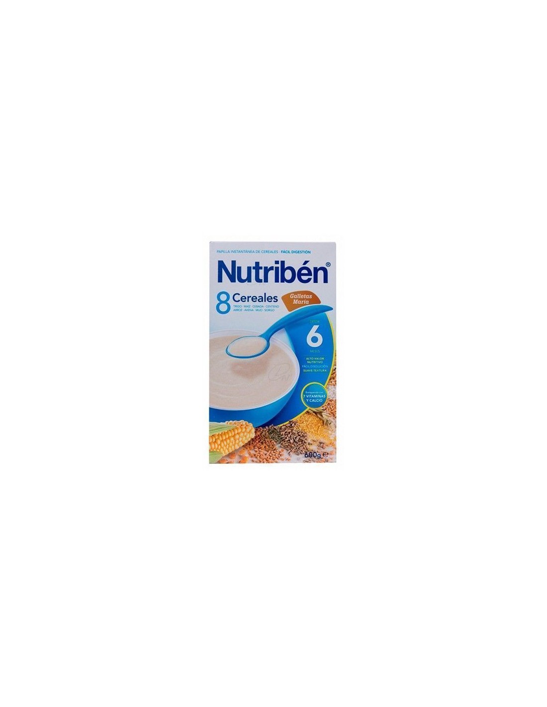 Nutribén 8 Cereales y Miel Galletas María 600 g