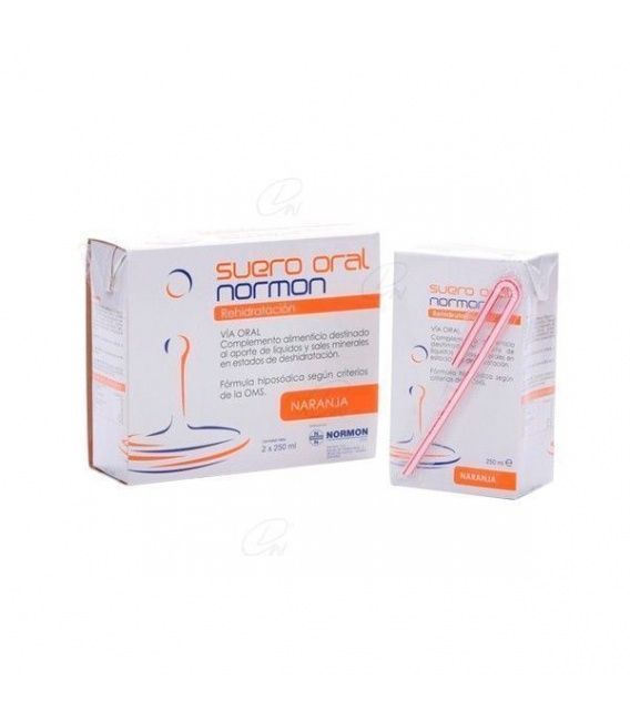 Suero Oral Normon Naranja 250 ml 2 Unidades