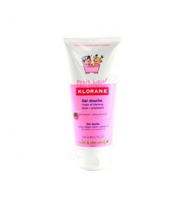 Klorane Petit Junior Gel De Ducha Cuerpo y Cabello Frambuesa 200ml