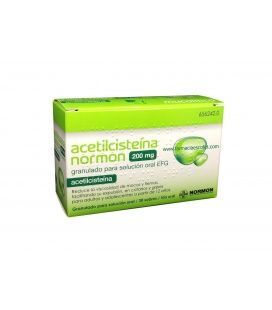 ACETILCISTEINA NORMON EFG 200 MG 30 SOBRES GRANU