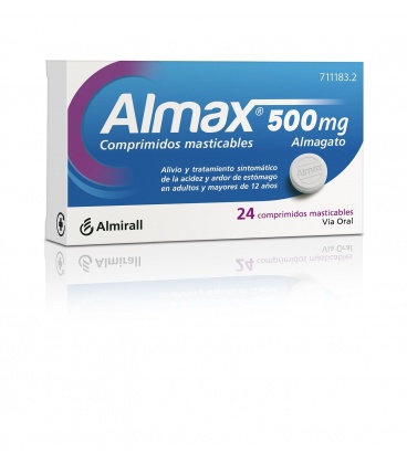 ALMAX 500 MG 24 COMPRIMIDOS MASTICABLES