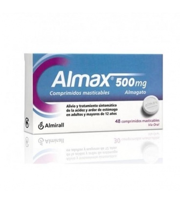 ALMAX 500 MG 48 COMPRIMIDOS MASTICABLES