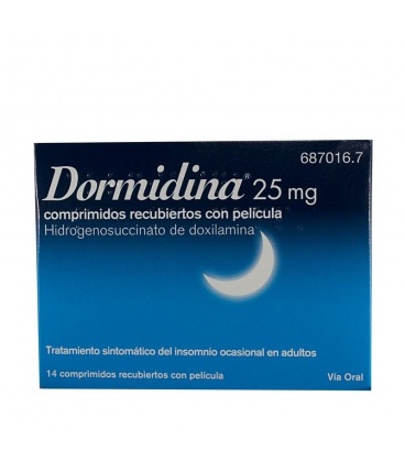 DORMIDINA 25 MG 14 COMPRIMIDOS