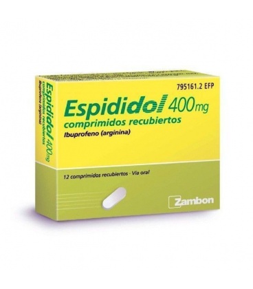 ESPIDIDOL 400 MG 12 COMPRIMIDOS RECUBIERTOS