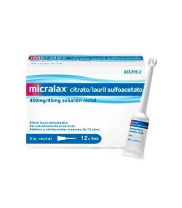 MICRALAX EMULSION RECTAL 12 MICROENEMAS 5 ML