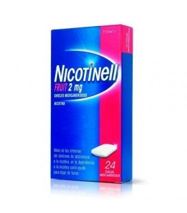 NICOTINELL FRUIT 2 MG 24 CHICLES MEDICAMENTOSOS