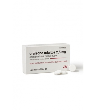 ORALSONE ADULTOS 2.5 MG 12 COMPRIMIDOS PARA CHUPAR