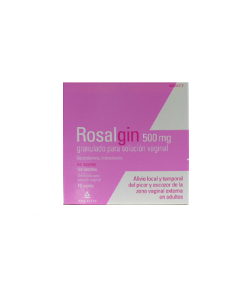 ROSALGIN 500 MG GRANULADO SOLUCION VAGINAL 10