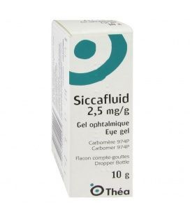SICCAFLUID 2.5 MG/G GEL OFTALMICO 10 G