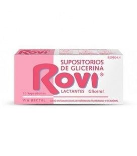 SUPOSITORIOS GLICERINA ROVI LACTANTES 10 SUPOSIT